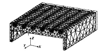 數(shù)控木工雕刻機工作臺系統(tǒng)的第一階振型(f=131.0Hz)